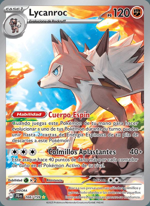 Lycanroc 166/159 Juntos de Aventuras Español Holo