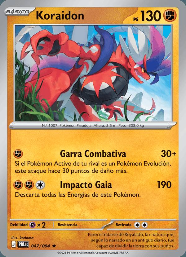 Koraidon 047/084 Oscuridad Absoluta Español Holo