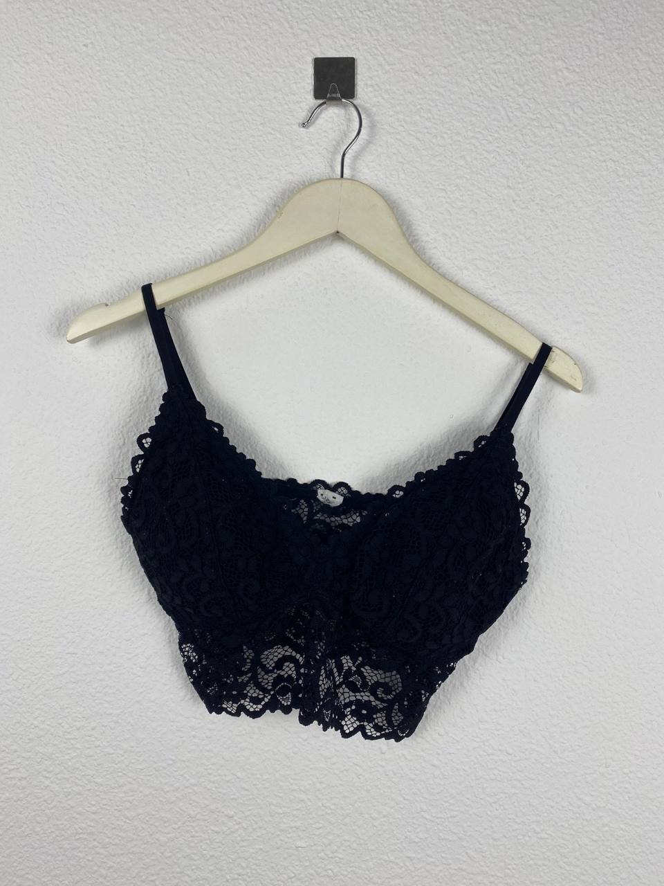 Top encaje negro sujetador bralette Talla única Sexy Vintage