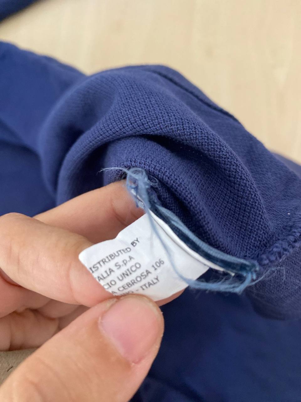 Kappa polo manga larga azul marino vintage hombre deporte — foto 7