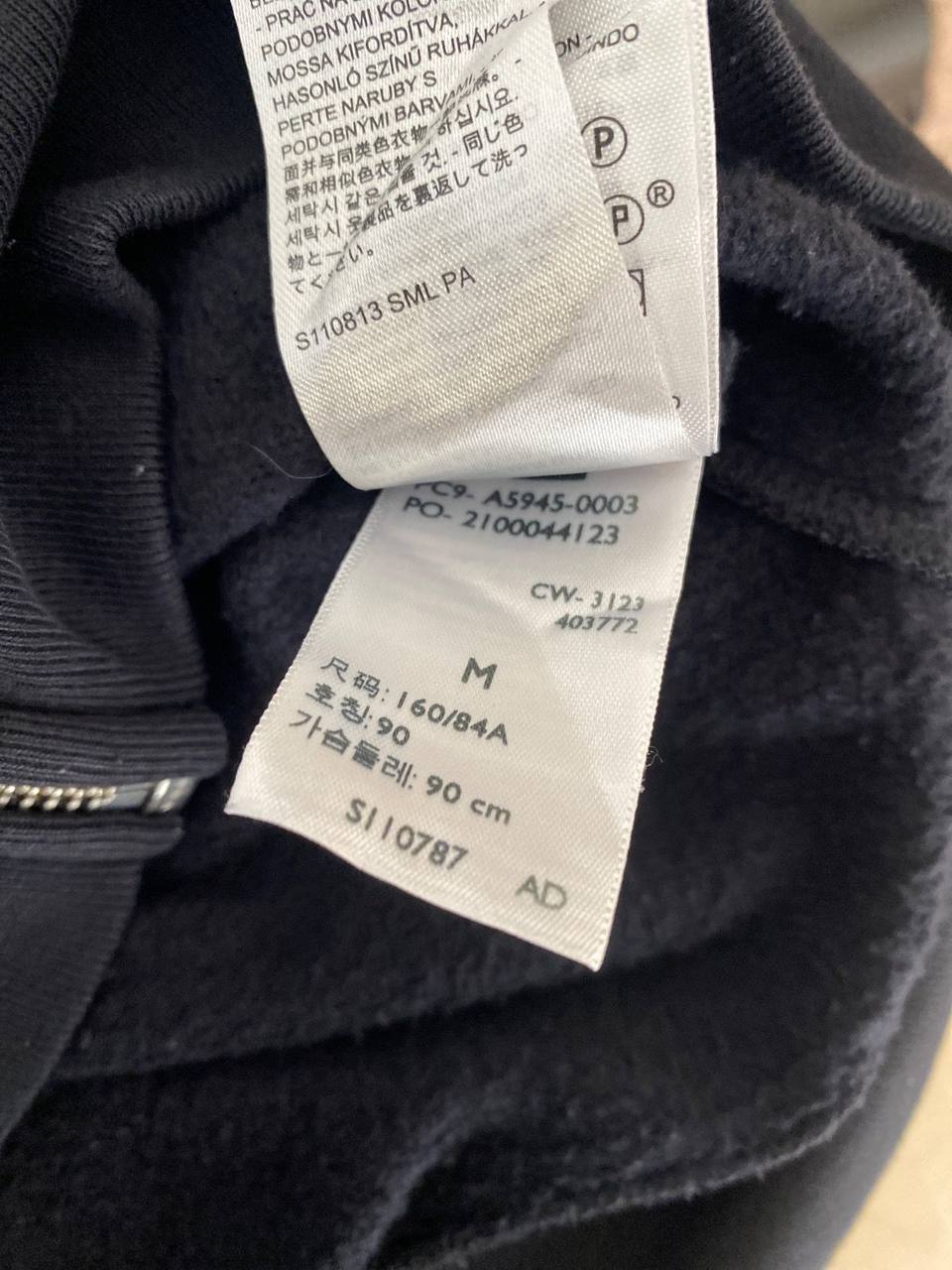 Levi's sudadera capucha cremallera negra streetwear vintage — foto 10