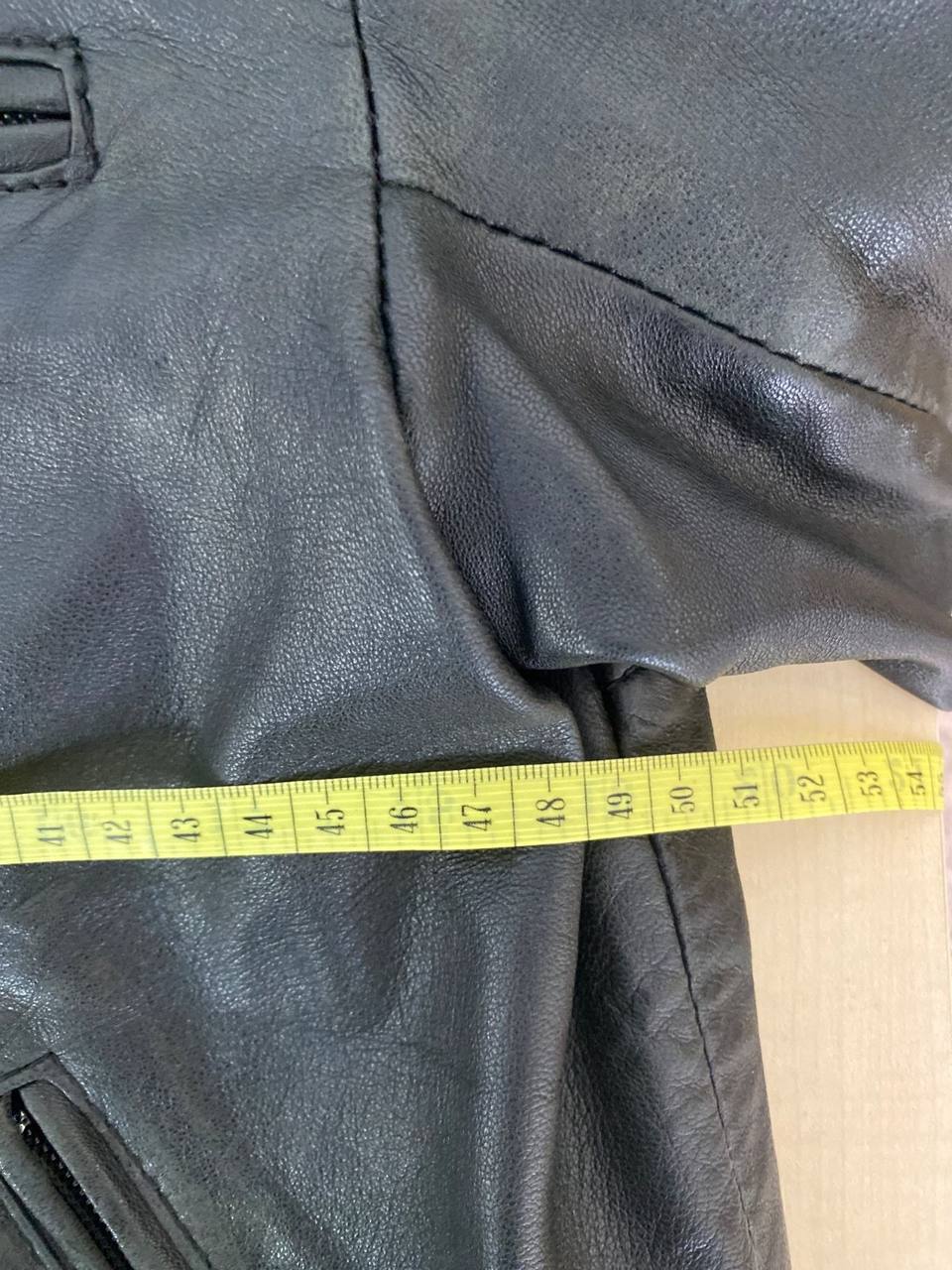 Giudici cazadora moto cuero negro Talla M vintage café racer — foto 5