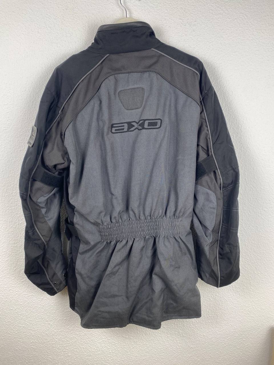 AXO chaqueta moto gris/negra impermeable protecciones — foto 2