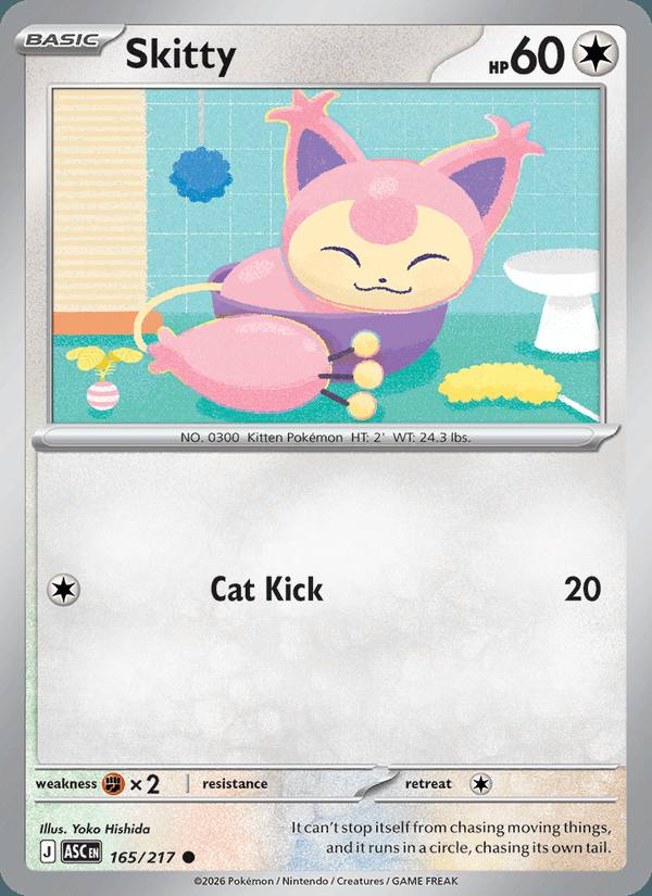 Skitty 165/217 Ascended Heroes Inglés