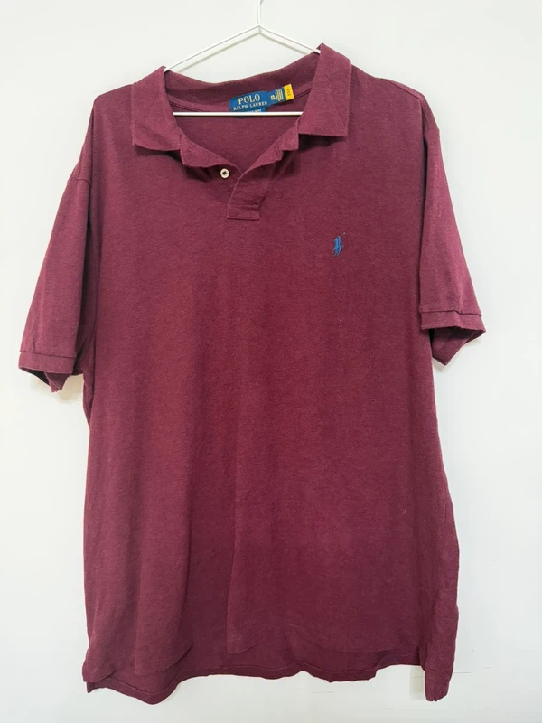 Polo Polo Ralph Lauren Granate / Burdeos Custom Slim Fit - Talla XXL