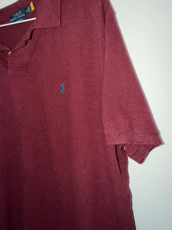 Polo Polo Ralph Lauren Granate / Burdeos Custom Slim Fit - Talla XXL — foto 5