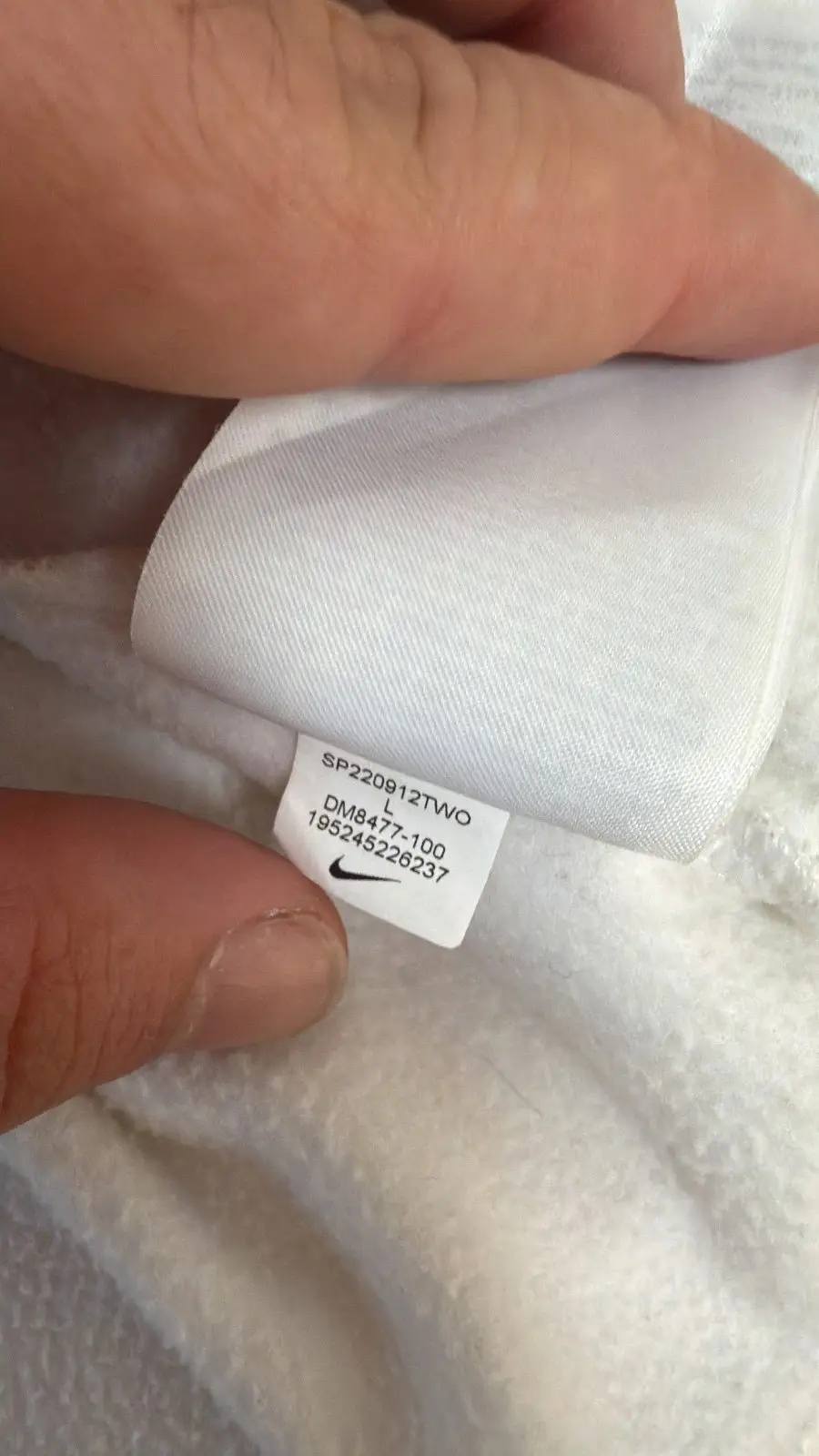 Nike Pro sudadera niño blanca Therma-Fit talla L vintage, blanco — foto 7