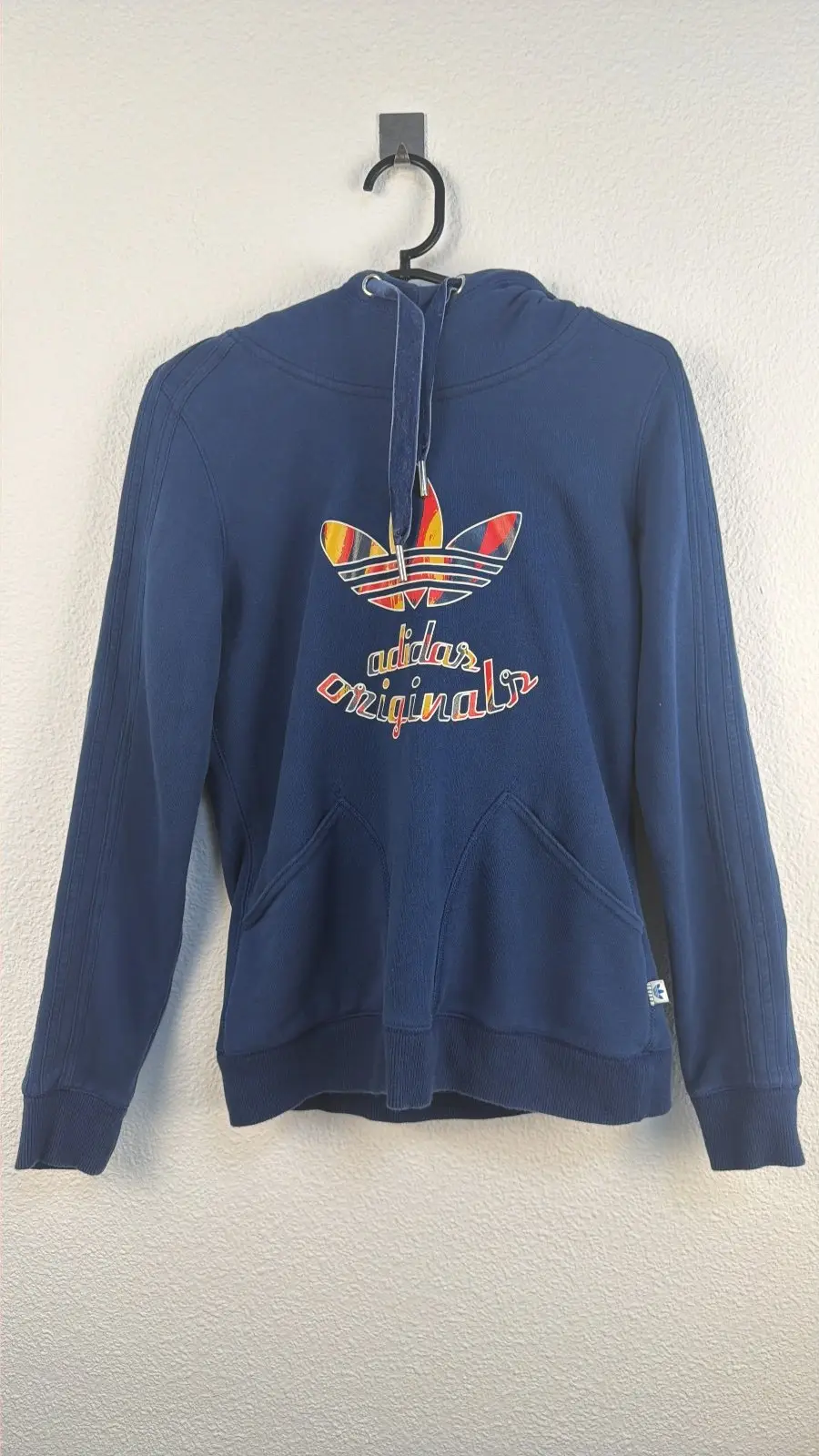 Adidas Originals sudadera capucha azul marino vintage