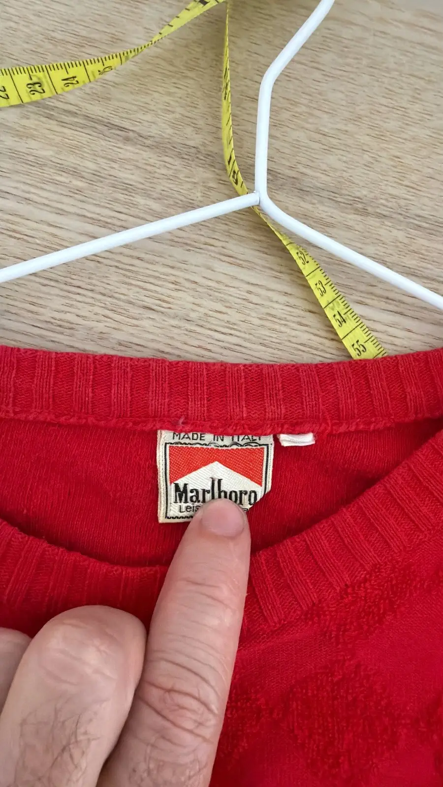 Marlboro Leisure Wear Jersey Rojo Vintage Cuello Redondo — foto 4