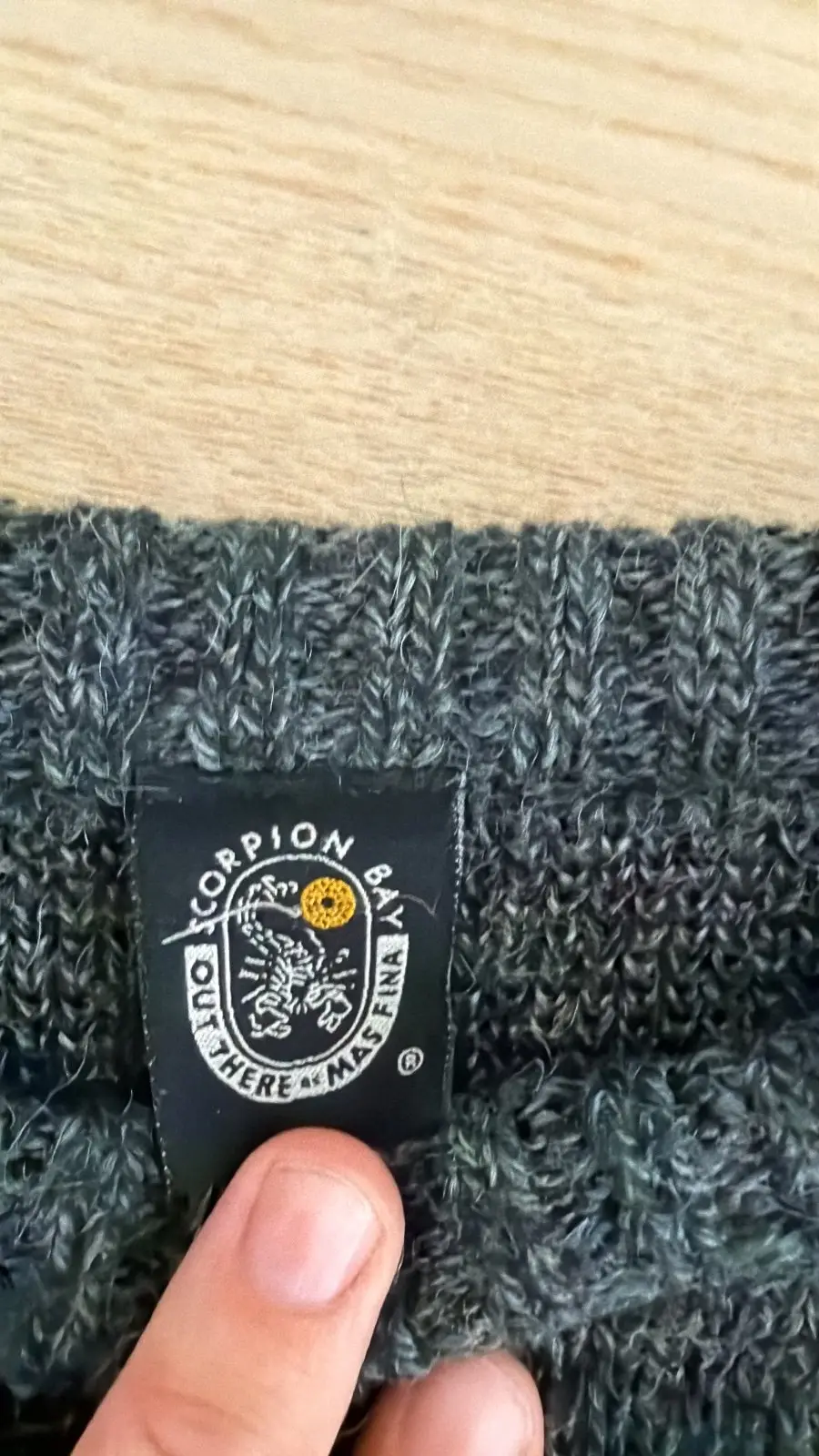 Scorpion Bay jersey punto gris bicolor vintage retro — foto 3
