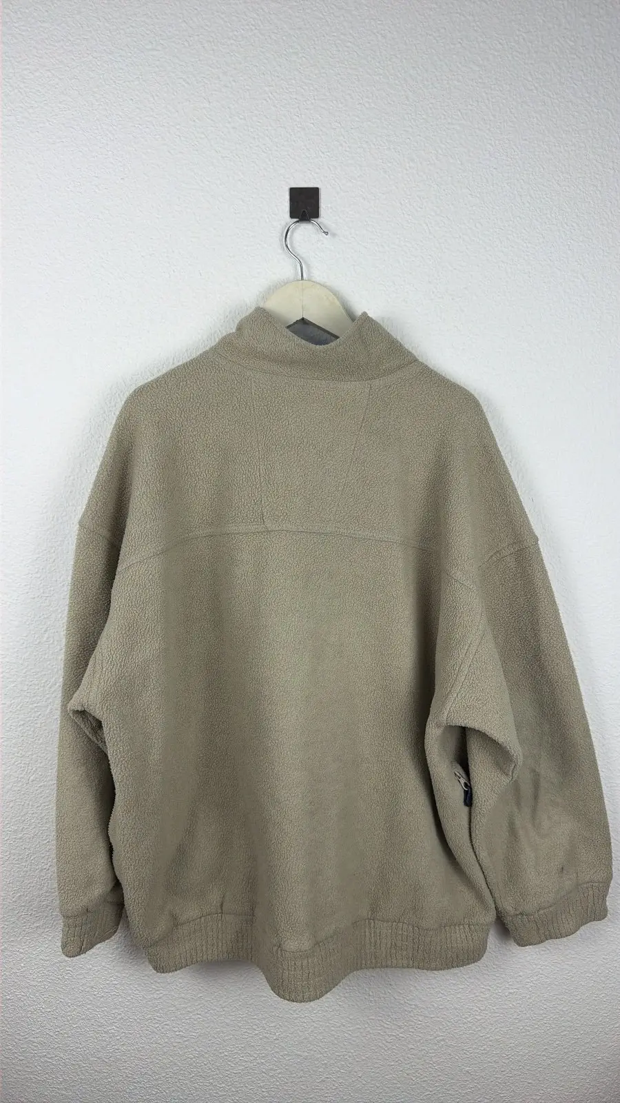 Think Pink forro polar Polartec 1/4 cremallera Vintage 90s, beige — foto 2