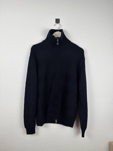 Il Granchio chaqueta punto cuello alto azul marino Vintage