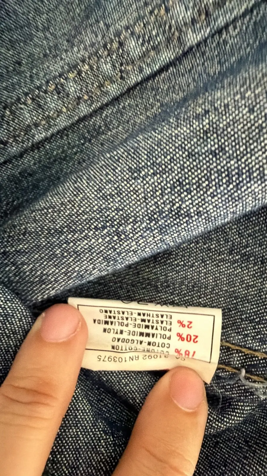 Cazadora vaquera denim trucker Talla L Vintage Azul Oscuro — foto 6