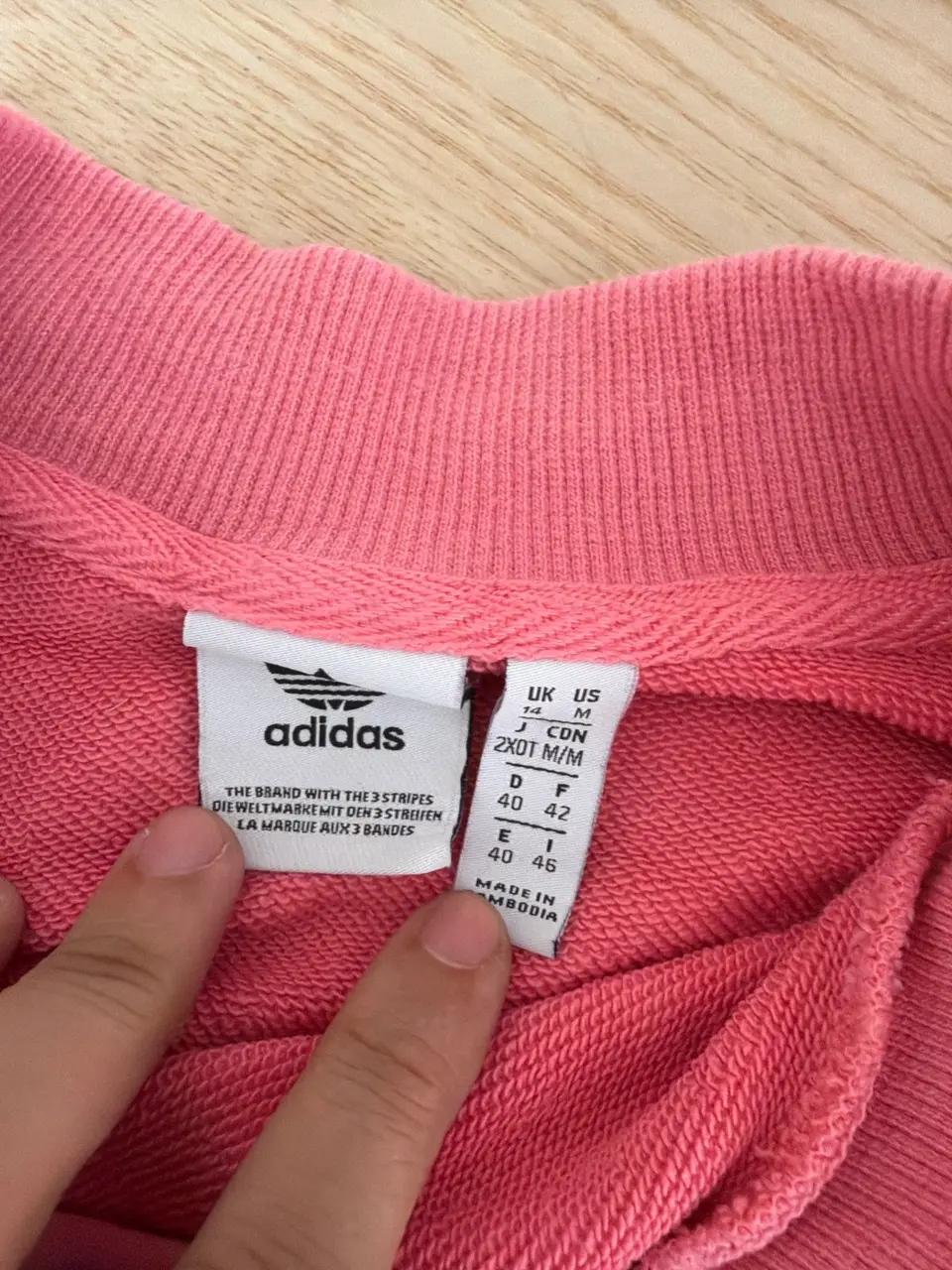 Adidas Originals sudadera rosa media cremallera Talla M Vintage — foto 3