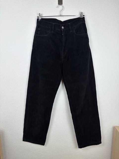 Carhartt WIP pantalón pana negro vintage workwear ancho