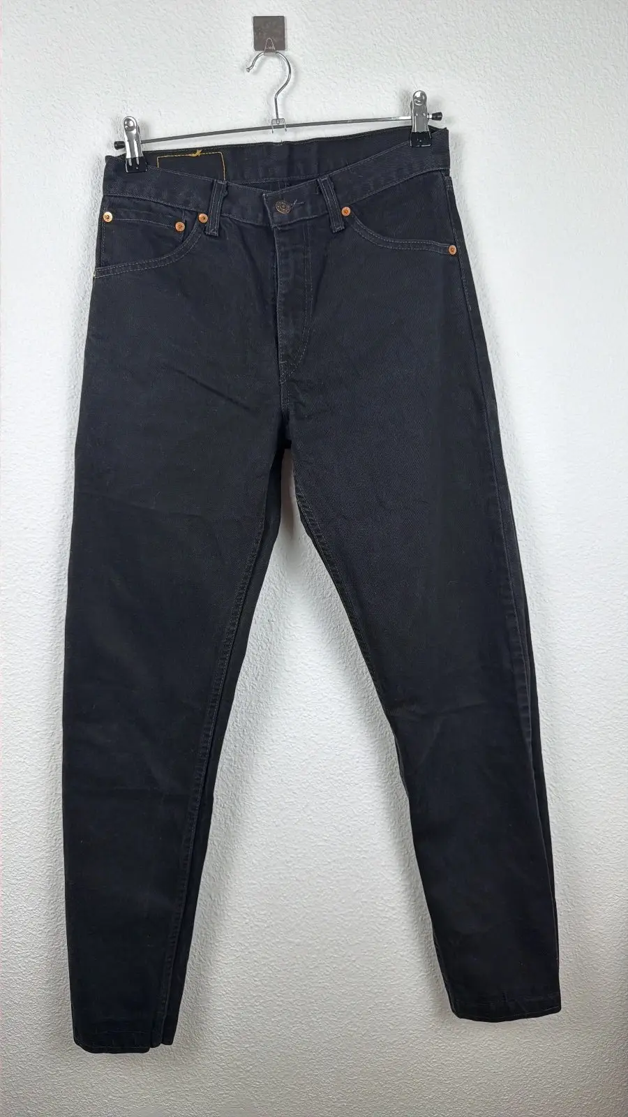 Levi's 521 vaquero negro W30 tiro alto vintage streetwear — foto 2