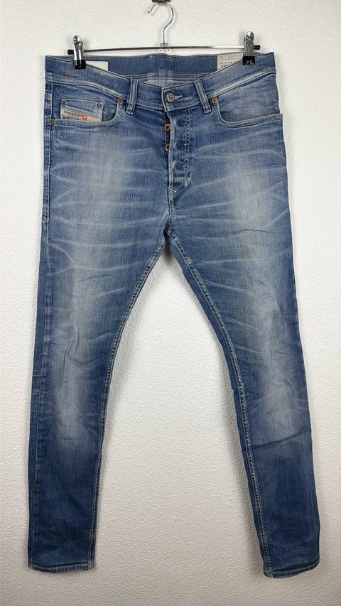 Diesel jeans vaqueros slim desgastados azul claro vintage