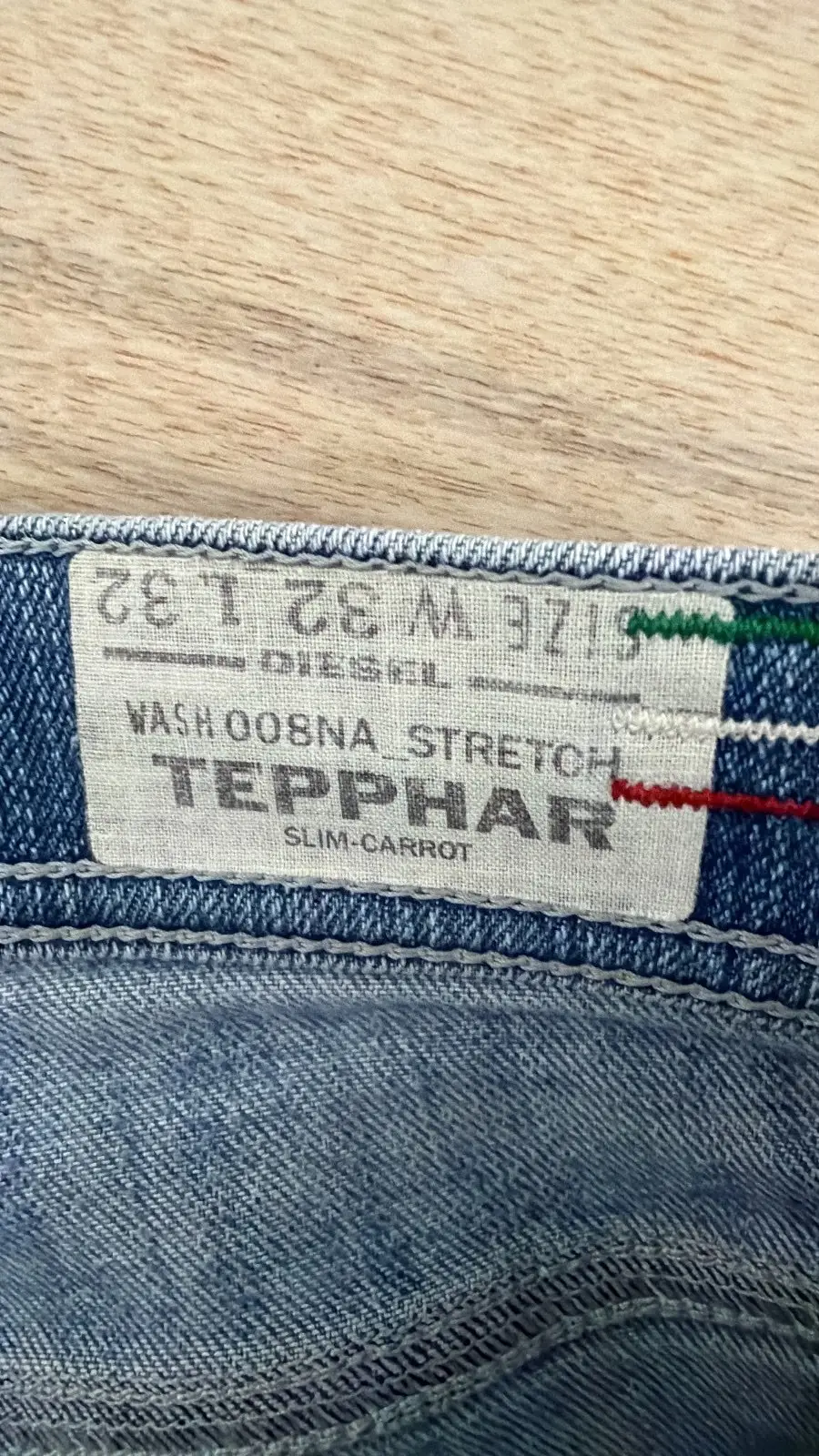 Diesel jeans vaqueros slim desgastados azul claro vintage — foto 6