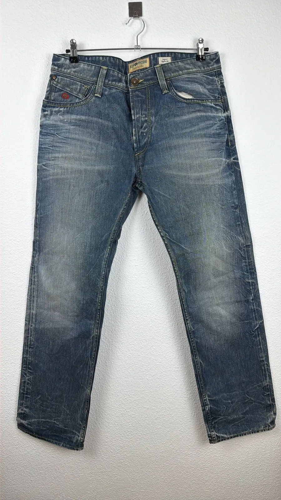 Energie Legend 8 vaquero regular fit talla M/L efecto lavado vintage, azul