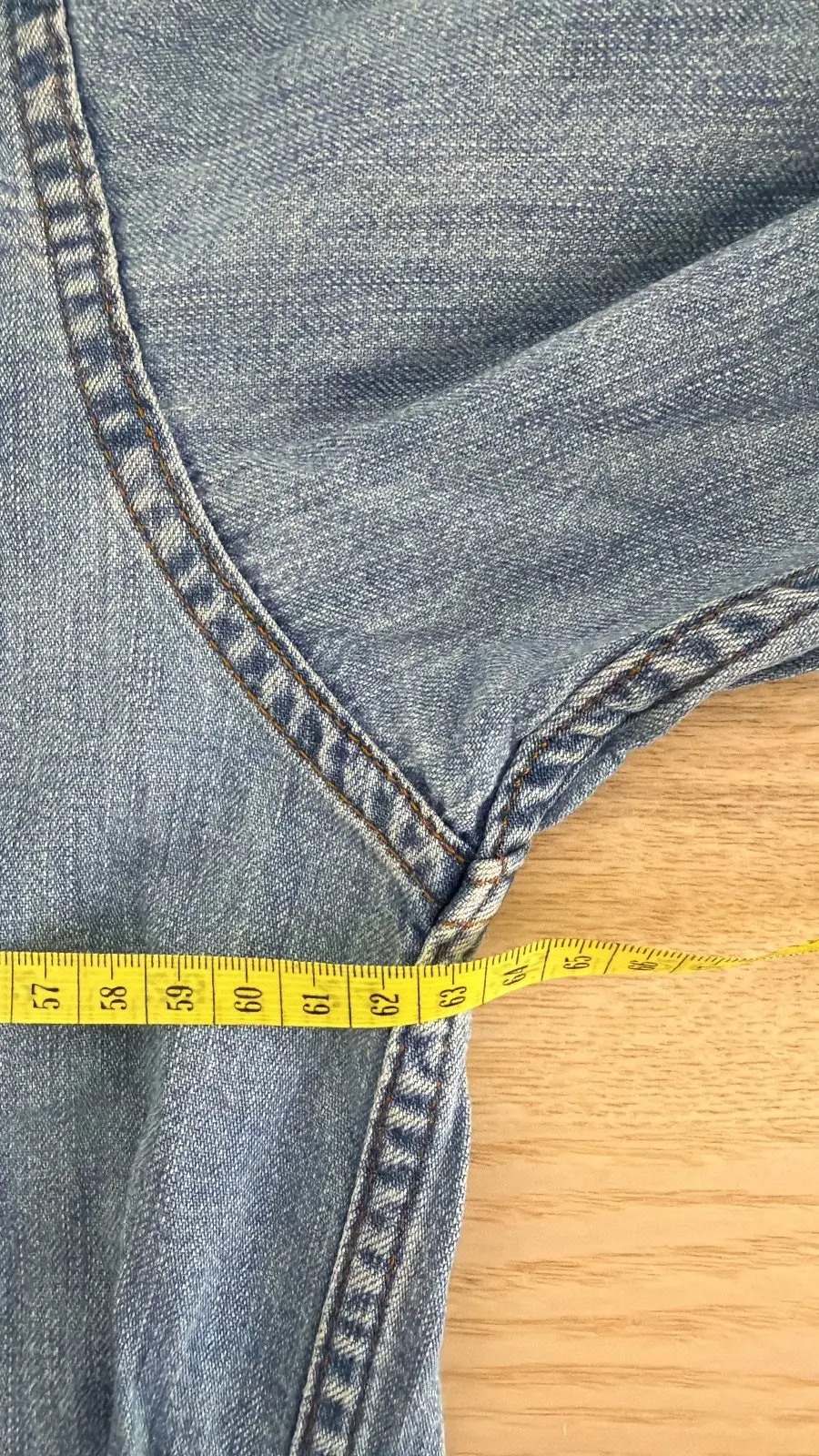 Carrera camisa vaquera hombre western denim vintage, azul — foto 6