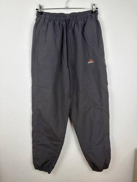 Adidas pantalón chándal gris cremalleras tobillo Vintage Deporte