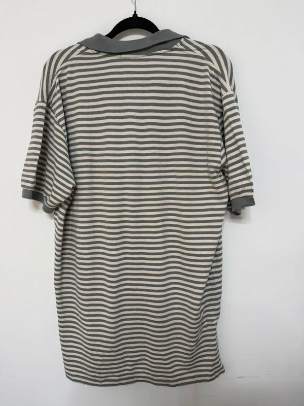 Polo Ralph Lauren Vintage A Rayas Gris y Blanco - Talla L — foto 2