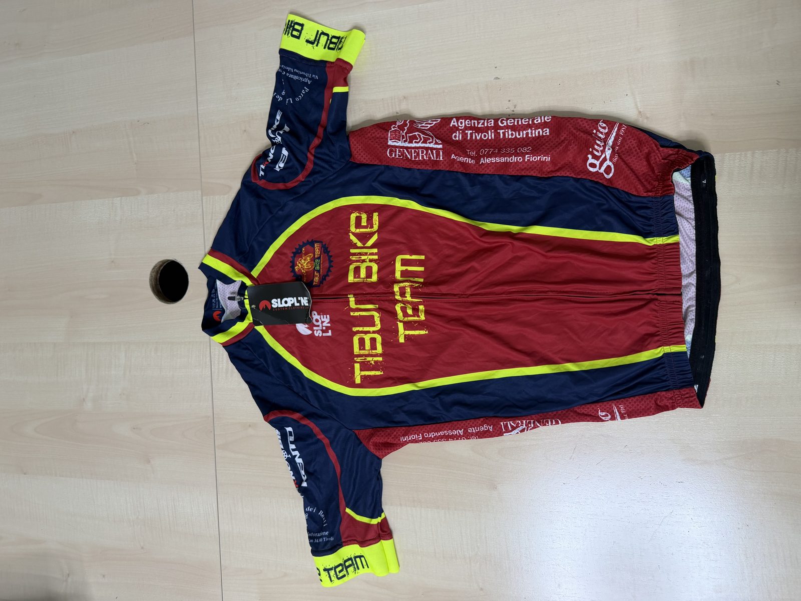 SLOPLINE Cycling Jersey Men Tibur Bike Team Made in Italy BNWT