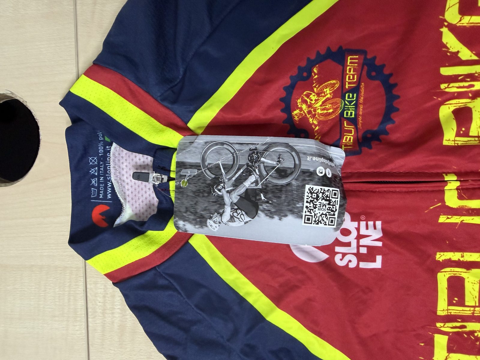 SLOPLINE Cycling Jersey Men Tibur Bike Team Made in Italy BNWT — foto 2