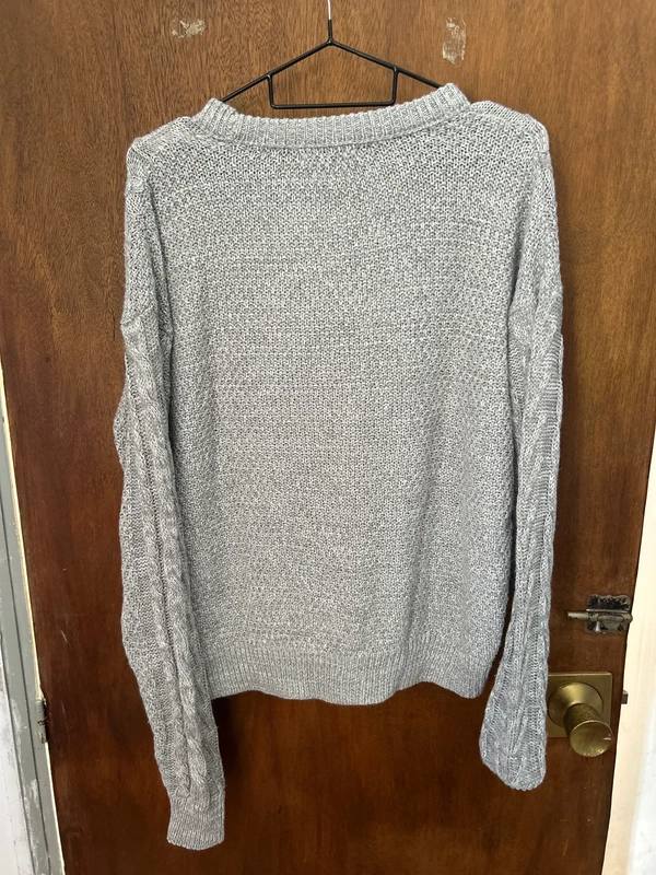 Jersey Pull&Bear punto trenzado gris Talla M Vintage Casual — Pull & Bear — foto 3