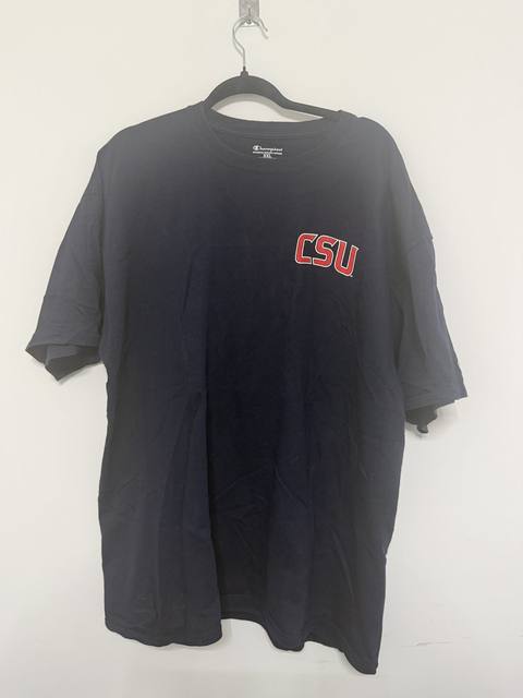 Champion CSU Cougars College T-shirt Black Size XXL / Camiseta Universitaria Oversize