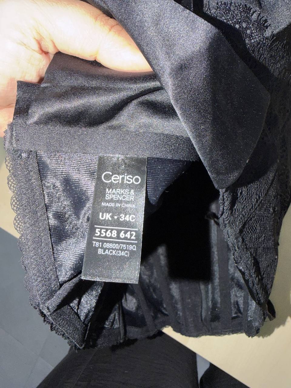 Corse bustier Ceriso M&S negro 90C/34C encaje gotico — Ceriso de Marks & Spencer — foto 4