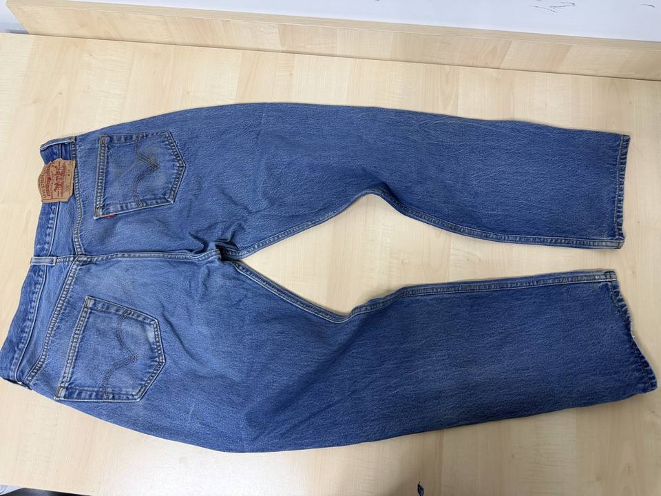 Levi's 501 vaquero recto W35 L34 Azul Denim Vintage — foto 11