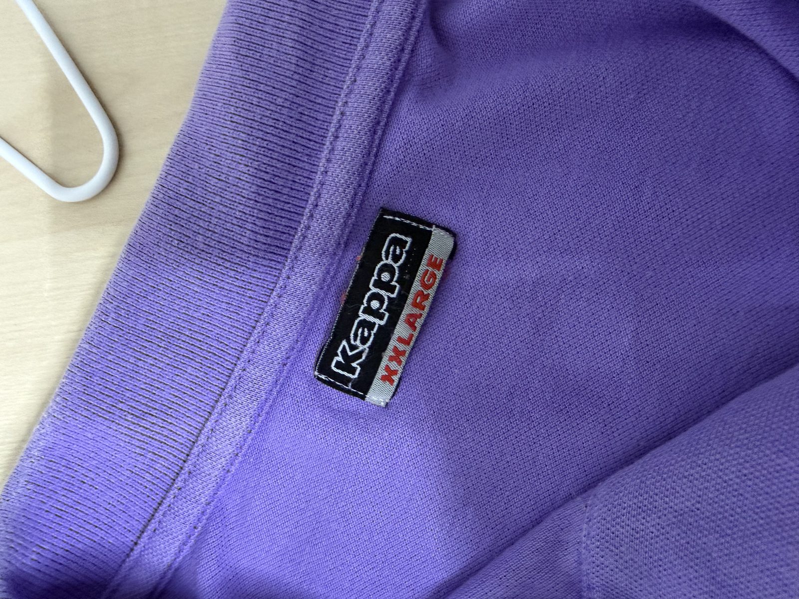 Vintage Kappa Polo Shirt Purple XXL 90s Y2K Embroidered Logo — foto 4