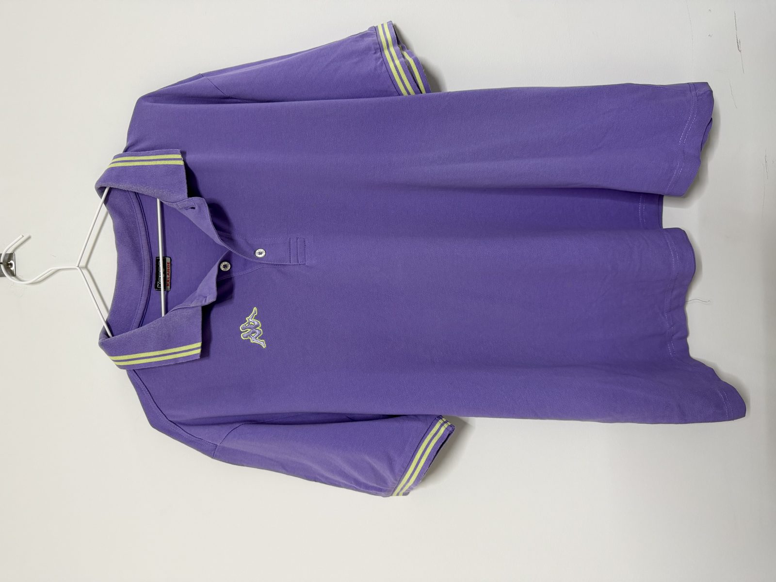 Vintage Kappa Polo Shirt Purple XXL 90s Y2K Embroidered Logo