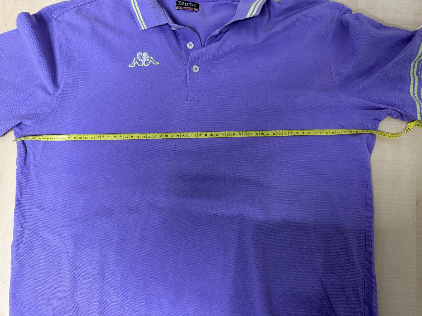 Vintage Kappa Polo Shirt Purple XXL 90s Y2K Embroidered Logo — foto 7