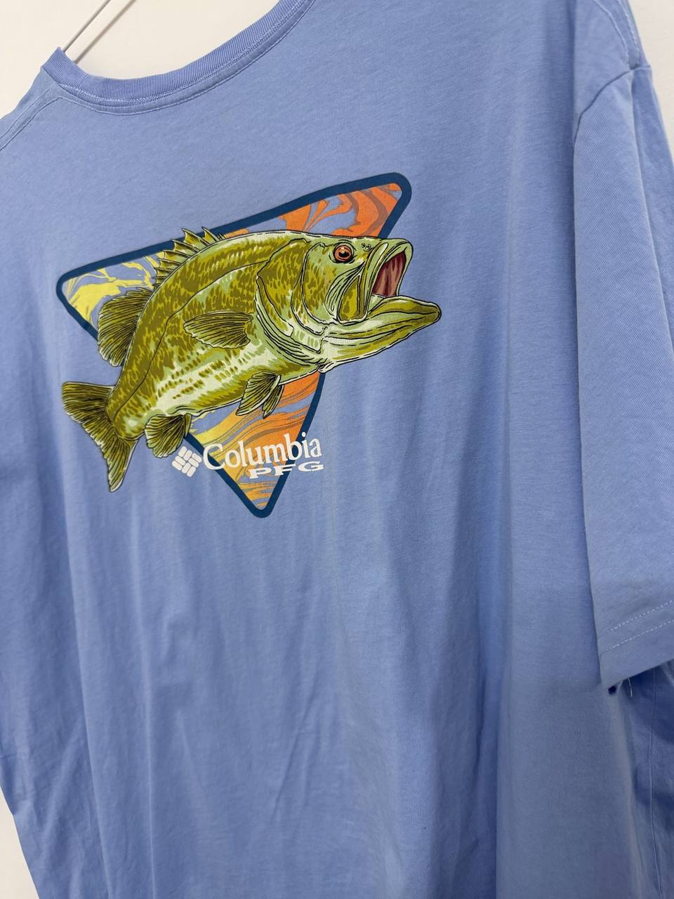 Camiseta Columbia PFG Azul Gráfico Pez Talla XXL / Outdoor Graphic Tee — foto 4