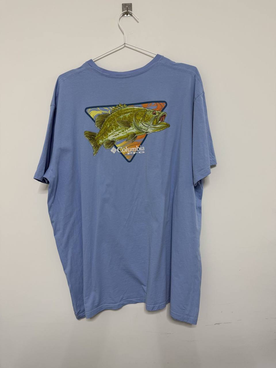 Camiseta Columbia PFG Azul Gráfico Pez Talla XXL / Outdoor Graphic Tee — foto 3