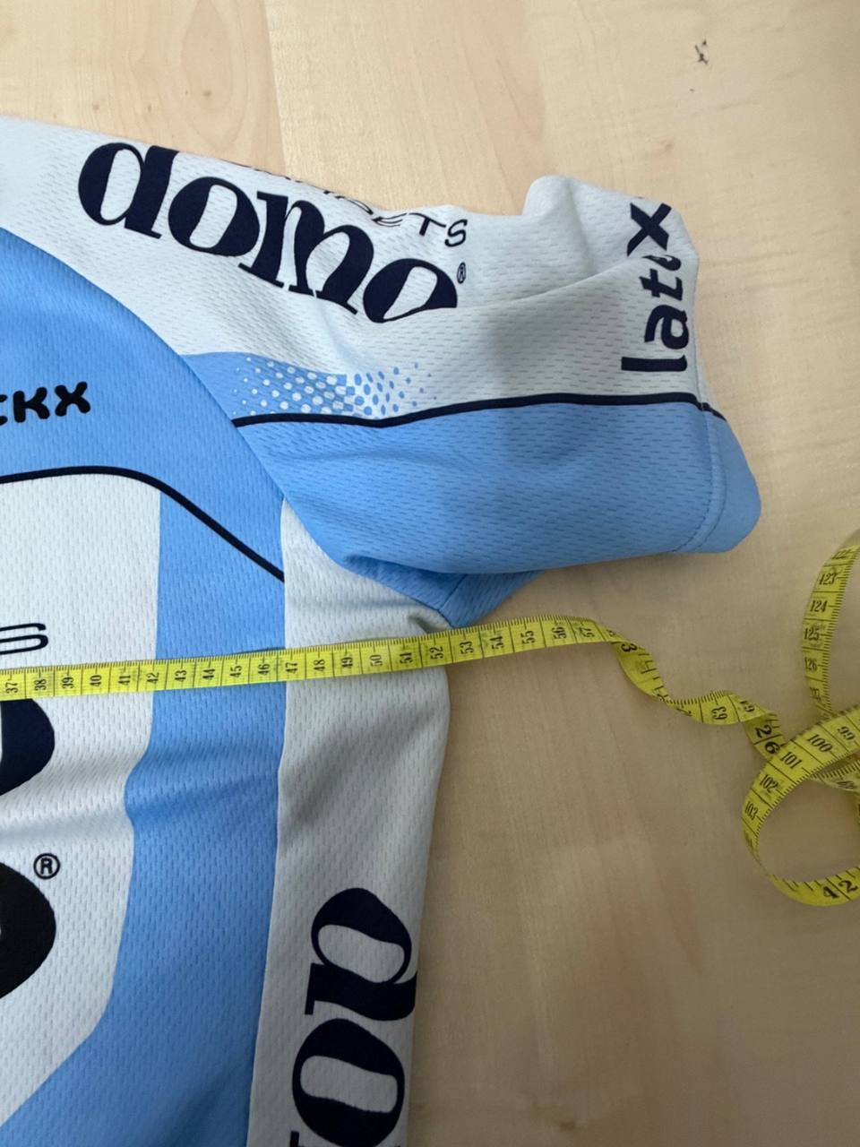 Vermarc maillot ciclismo Domo-Farm Frites Merckx vintage, azul celeste — foto 5