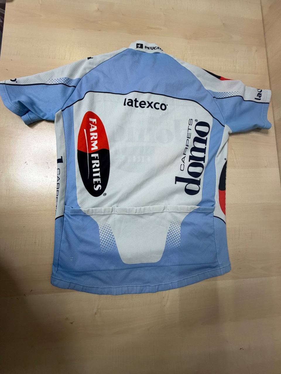 Vermarc maillot ciclismo Domo-Farm Frites Merckx vintage, azul celeste — foto 4