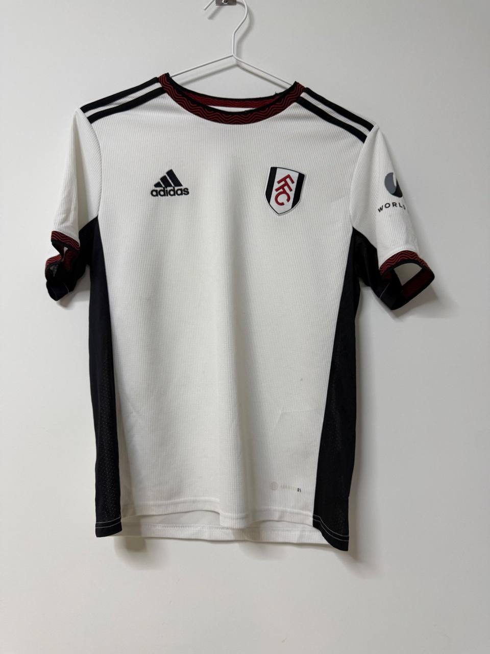 Adidas Fulham FC Home Football Shirt 22/23 Youth 13-14Y 164cm, blanco