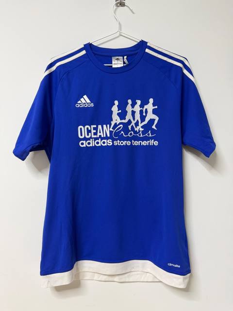 Adidas Running T-Shirt Ocean Cross Tenerife Blue Climalite Size M