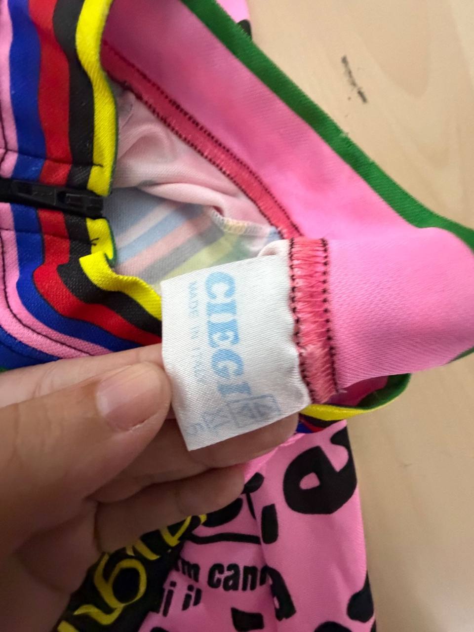 Navigare maillot ciclismo Moser rosa XL vintage — CIEGI — foto 3
