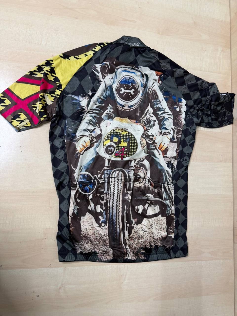 Maillot de Ciclismo Lemarq Retro Motorcycle (Talla S/M - Ver medidas), multicolor — foto 2