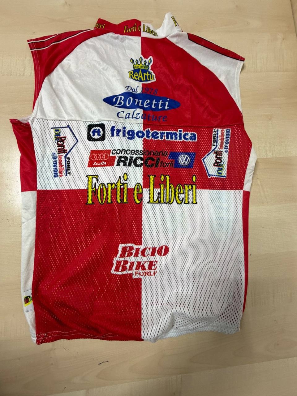 Maillot ciclismo Forti e Liberi sin mangas Italia vintage retro — foto 3