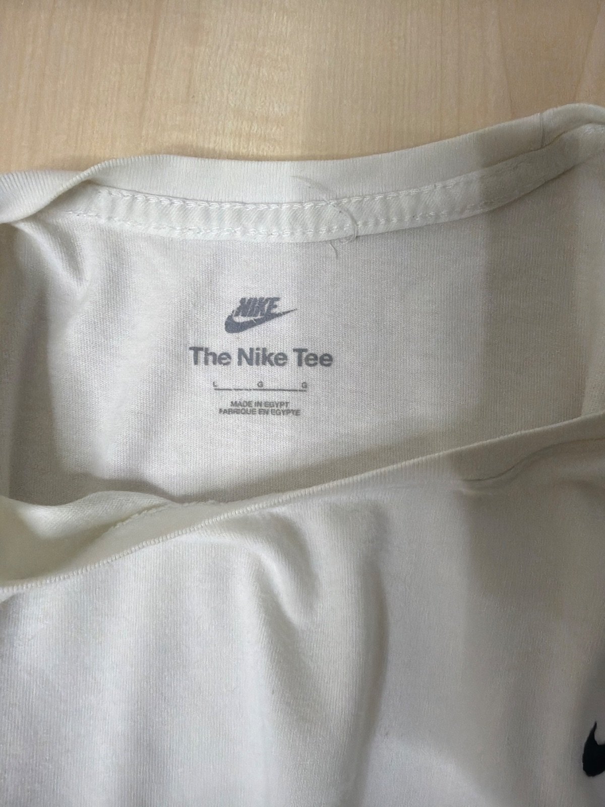Nike Camiseta Blanca Logo Bordado Basica Casual Deporte — foto 4