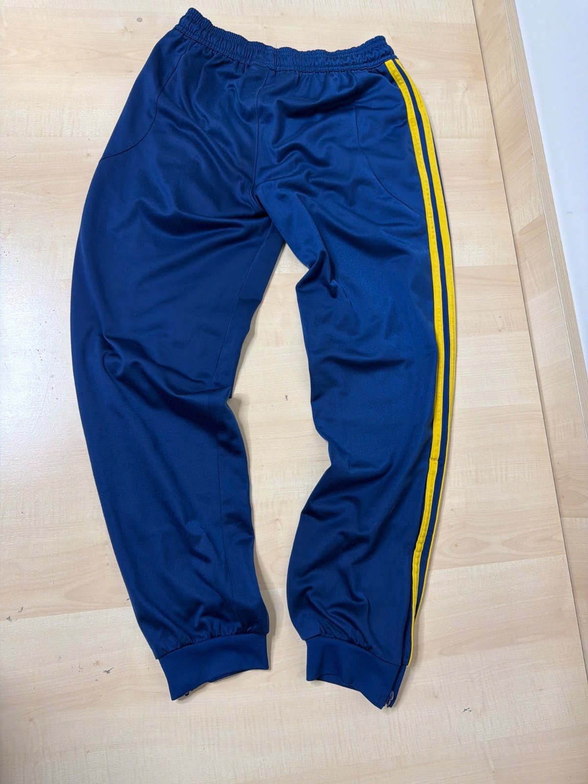 Adidas Track Pants Spain National Team Navy Blue Yellow Y2K Youth Size 164 — foto 2