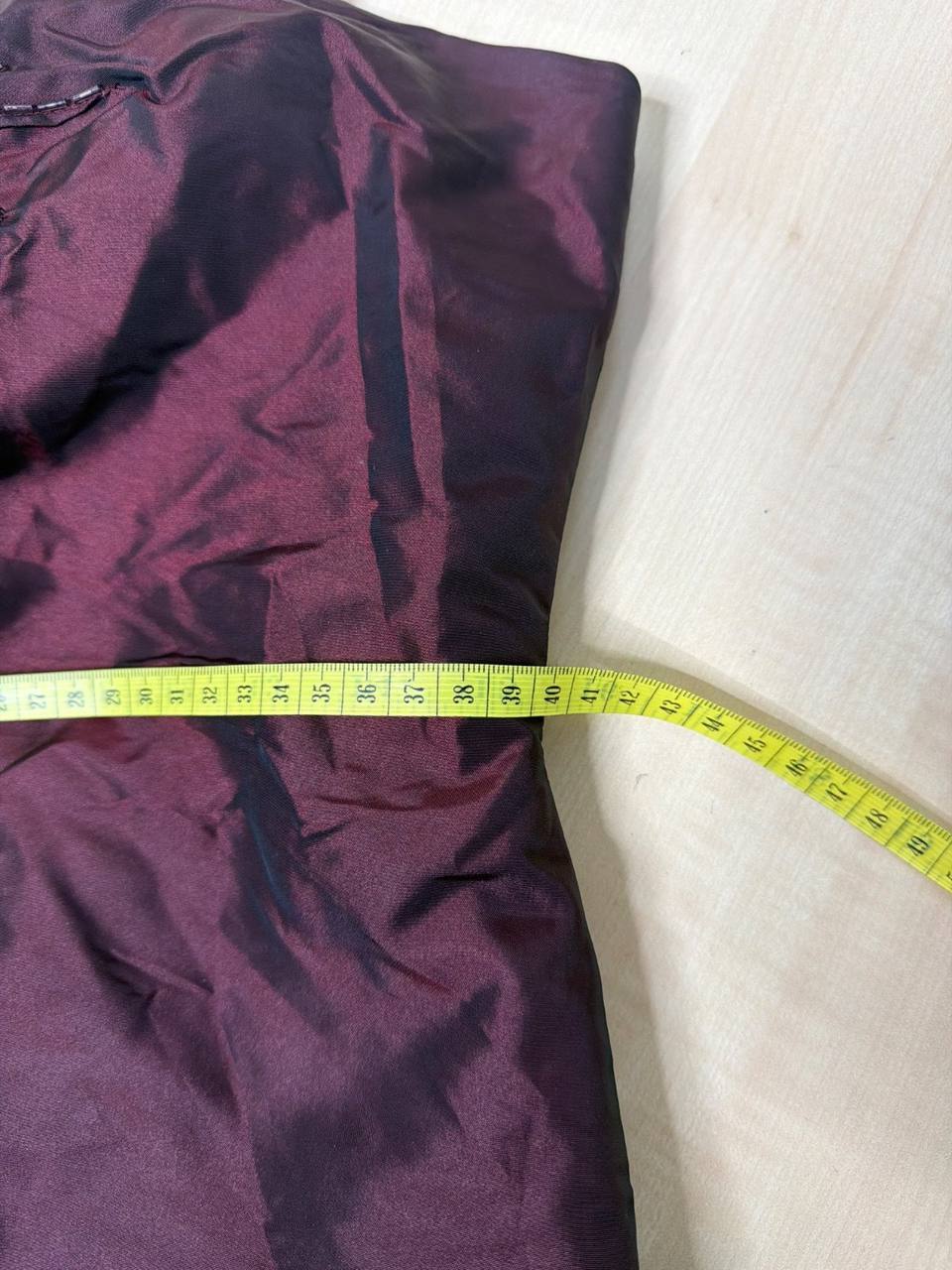 1.2.3 Un Deux Trois Top Corsé Burdeos Talla 42 Satinado — foto 4