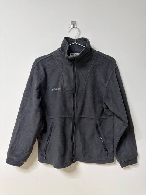 Columbia Fleece Jacket Dark Grey Full Zip Vintage Y2K Gorpcore