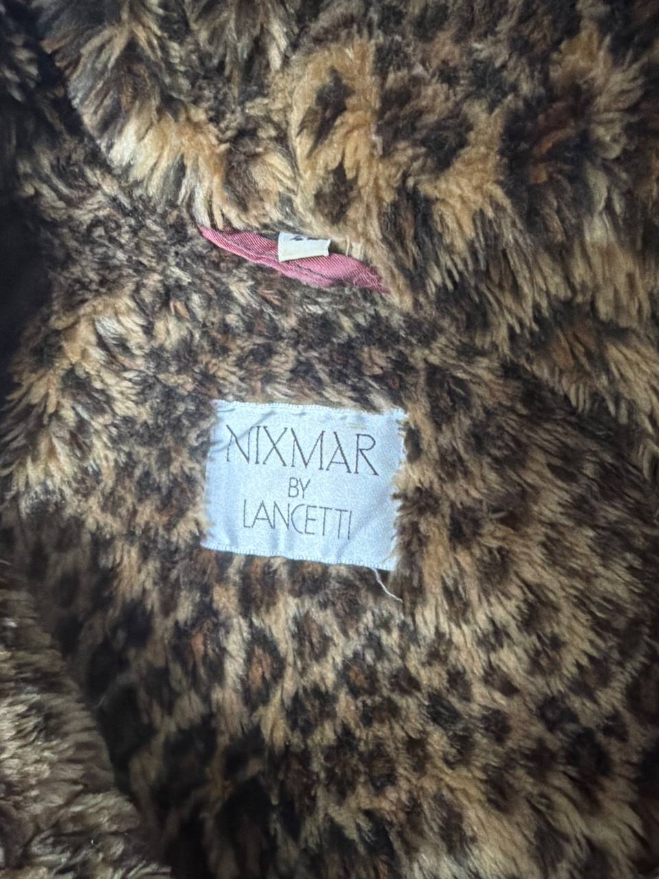 Parka verde forro leopardo Talla M/L Vintage Capucha — foto 6