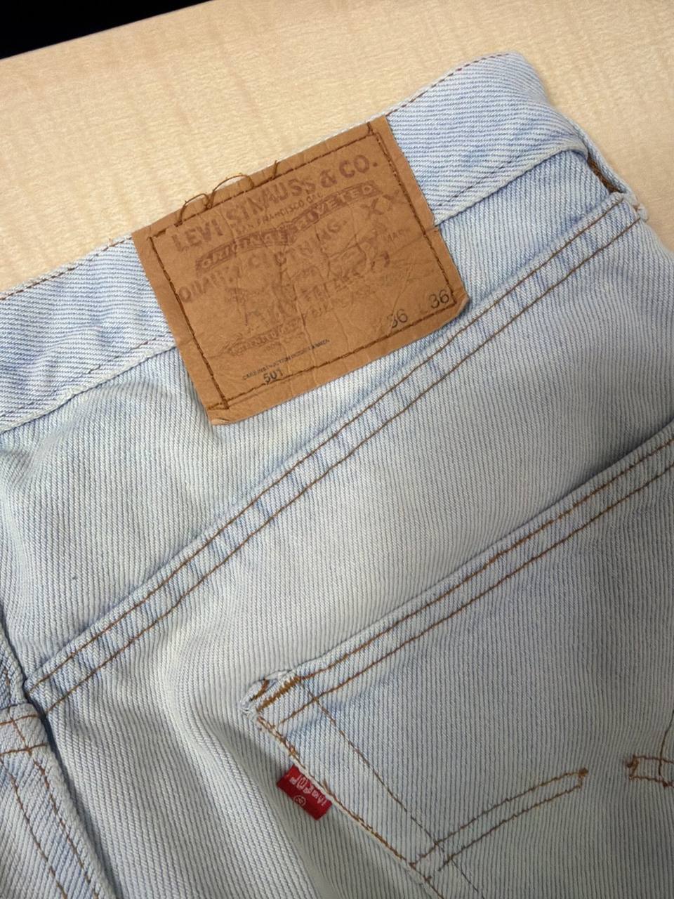 Levi's Vaquero Recto Lavado Clarito Vintage Streetwear, azul claro — foto 4